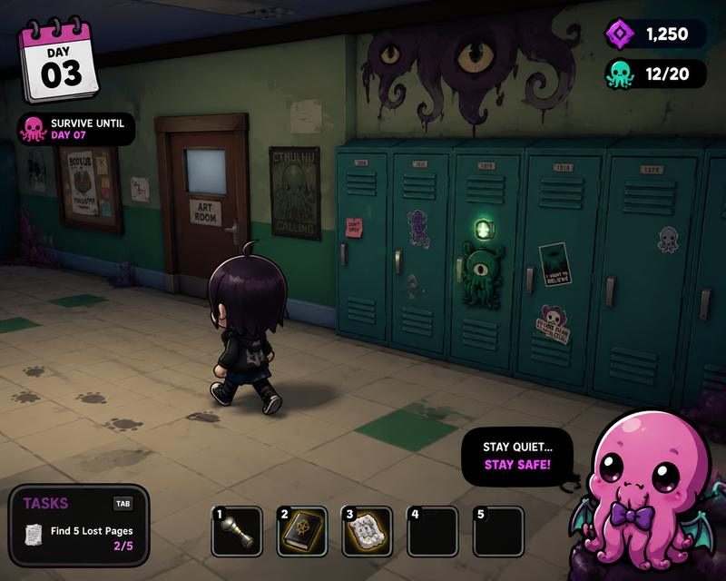 Lovecraft Locker 像素风界面 预览图 6